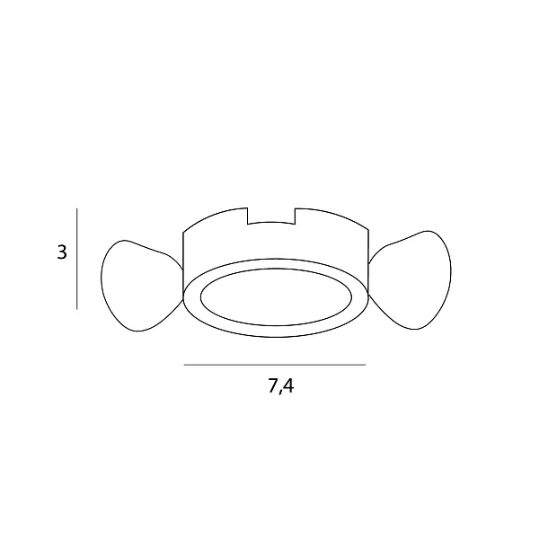 Oprawa Wpustowa Spilio do Skompletowania z Modułem HM190 i Trafo HT190 od Maxlight