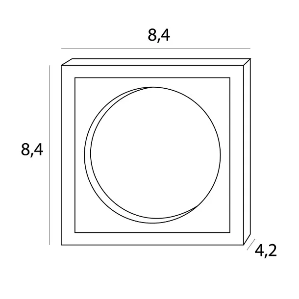 Oprawa Wpustowa Spilio do Skompletowania z Modułem HM190 i Trafo HT190 od Maxlight