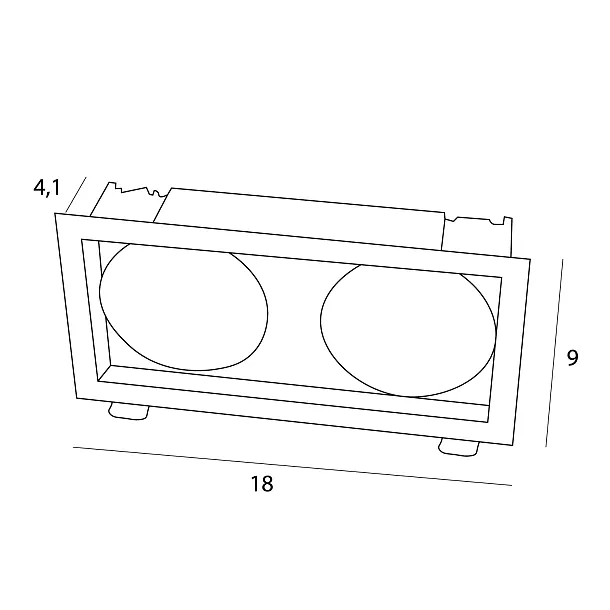 Oprawa Wpustowa Spilio do Skompletowania z Modułem HM190 i Trafo HT190 od Maxlight