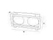 Oprawa Wpustowa Spilio do Skompletowania z Modułem HM190 i Trafo HT190 od Maxlight
