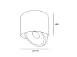 Lampa Sufitowa Vector 10W Czarna od Maxlight