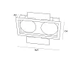 Oprawa Wpustowa Spilio do Skompletowania z Modułem HM190 i Trafo HT190 od Maxlight