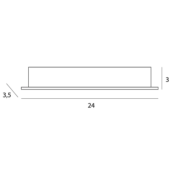 Oprawa Wpustowa X-Line, do Skompletowania z Trafo HT0138 od Maxlight