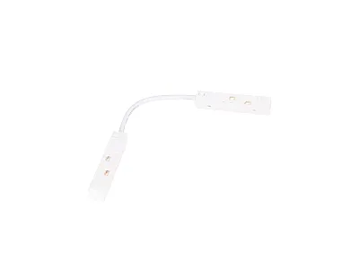 Łączenie zasilania pomiędzy dwoma szynami, gdy użyty jest kątownik Biały od Maxlight MA0020