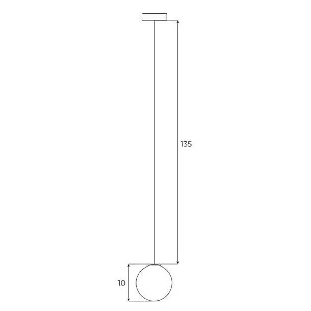 Lampa Wisząca Magnetic On/Off 6 W od Maxlight M0045N