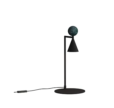 Lampa Stołowa Bingo 9w Czarny/ Malachit od Maxlight T0069