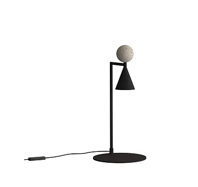 Lampa Stołowa Bingo 9W Czarna od Maxlight T0070
